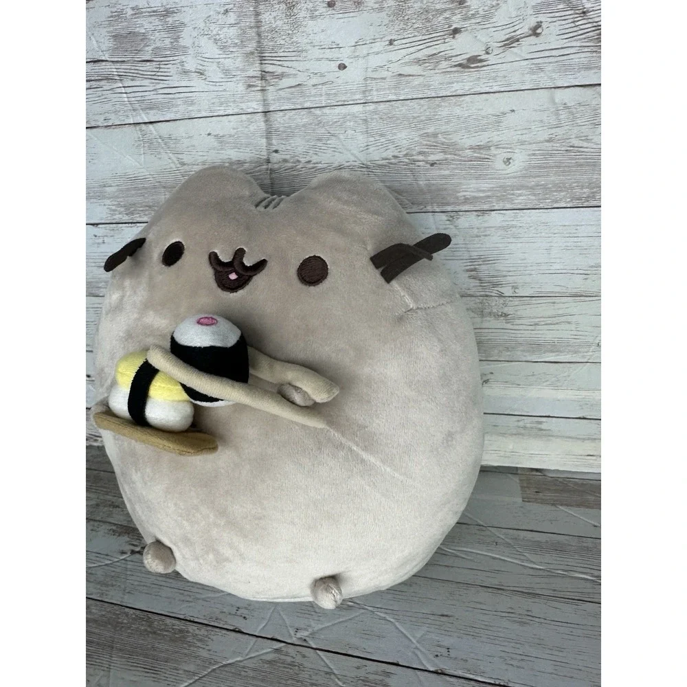 GUND Pusheen Plush Snackables Sushi Chopsticks Stuffed Animal Cat, 9.5